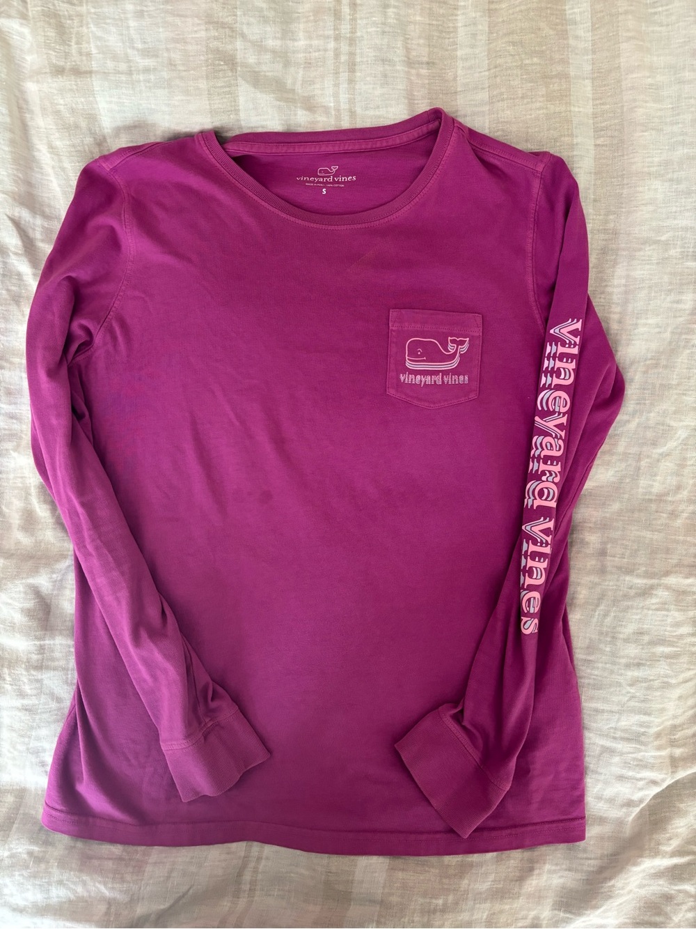 Vineyard Vines Women's Crewneck Tee - Bright Magenta
